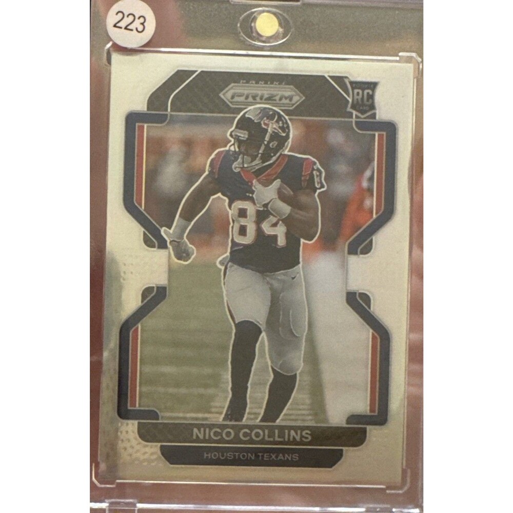 Panini 2021 Prizm Rookie Variation Silver Prizm #V-360 Nico Collins Texans